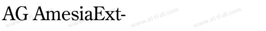 AG AmesiaExt字体转换
